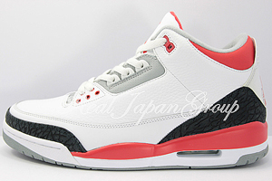 Air Jordan 3 Retro エア ジョーダン 3 レトロ(White/Fire Red/Cement Grey)