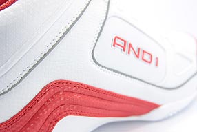 AND1 Stagger Mid アンドワン スタッガー ミッド(White/V.Red)