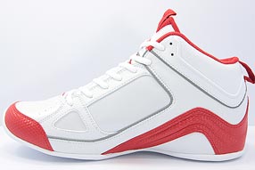 AND1 Stagger Mid アンドワン スタッガー ミッド(White/V.Red)