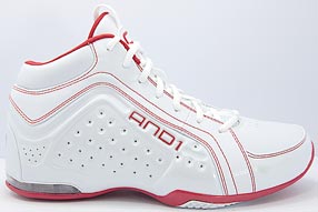 AND1 Discovery Mid アンドワン ディスカヴァリー ミッド(White/V.Red)