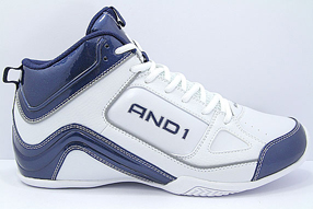 AND1 Stagger Mid アンドワン スタッガー ミッド(White/Navy/Silver)