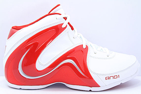AND1 Sovereign Mid アンドワン ソブリン ミッド(White/V.Red/Silver)