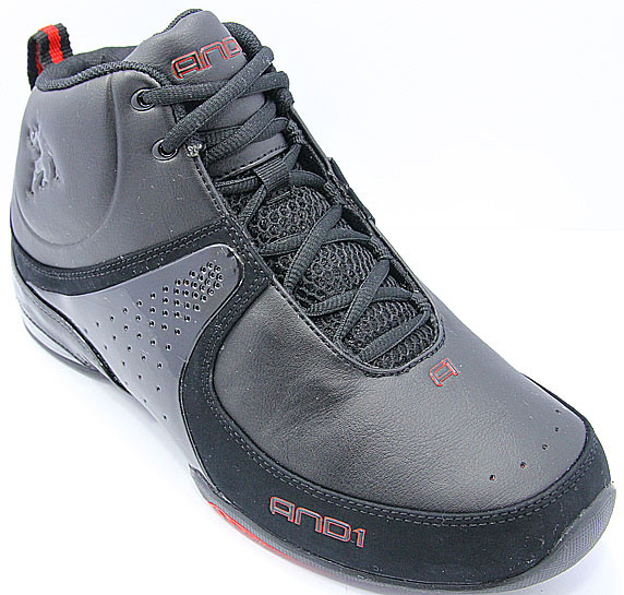 AND1 Impact Mid アンドワン インパクト ミッド(Black/V.Red)