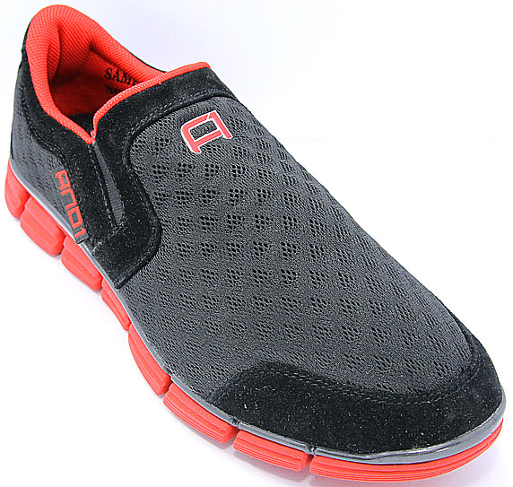 AND1 Down Time Slip アンドワン ダウンタイム スリップ(Black/V.Red)