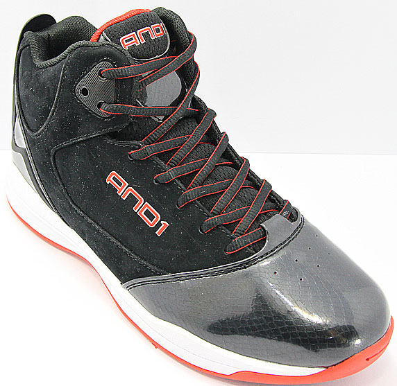 AND1 Report Mid アンドワン レポート ミッド(Black/White/V.Red)