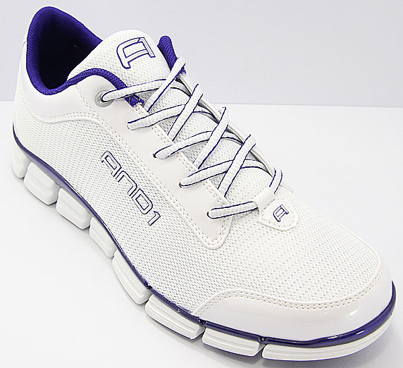 AND1 Down Time Low アンドワン ダウンタイム ロー(White/White/True Purple)