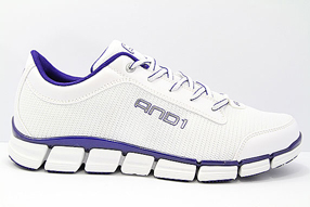 AND1 Down Time Low アンドワン ダウンタイム ロー(White/White/True Purple)