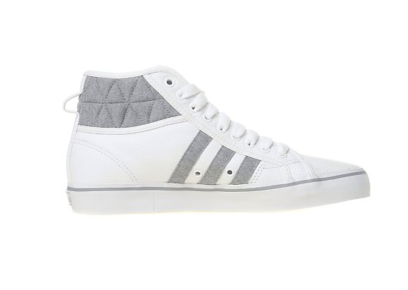 Adidas Originals Nizza Hi Quilted JD Sports アディダス オリジナルス ニッツァ ハイ キルティッド JD スポーツ別注(White/Grey Heather)